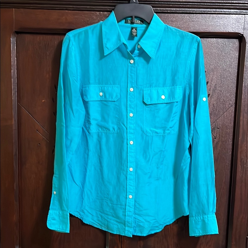 Lauren Ralph Lauren Turquoise Blouse